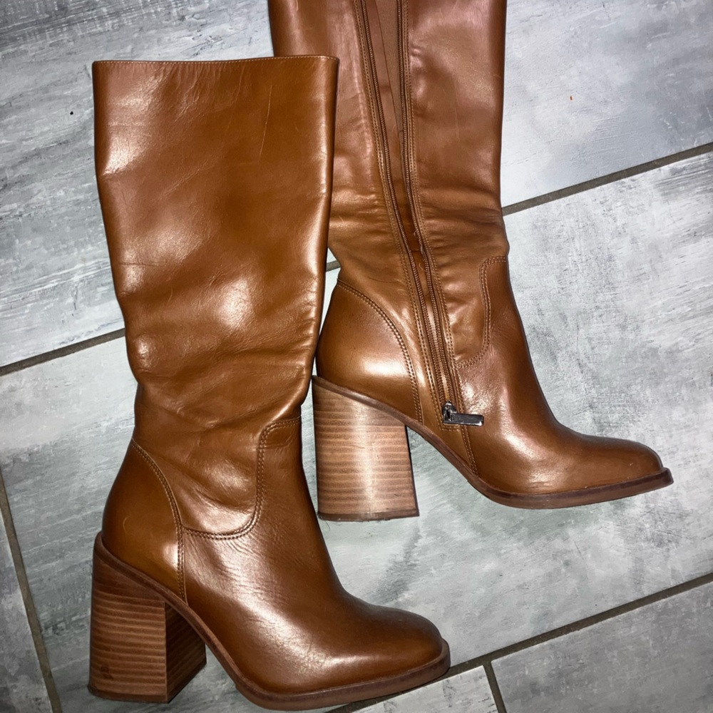 Steve Madden Tan Heeled Boots